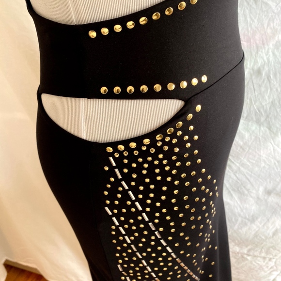 Bebe side cut-out embellished dress SIZE XS - Picture 4 of 8